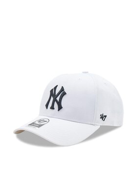 47 Brand 47 Brand Шапка с козирка MLB New York Yankees '47 MVP SNAPBACK B-MVPSP17WBP-WHM Бял