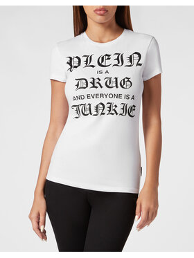 PHILIPP PLEIN PHILIPP PLEIN T-shirt 2453 Bianco Skin Tight Fit