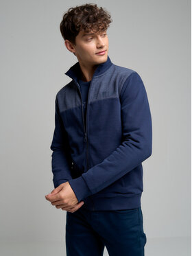 BIG STAR BIG STAR Bluza joe_403 Granatowy Basic Fit