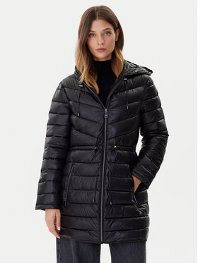 DKNY DKNY Ziemas mētelis DLEMPV38 Melns Slim Fit