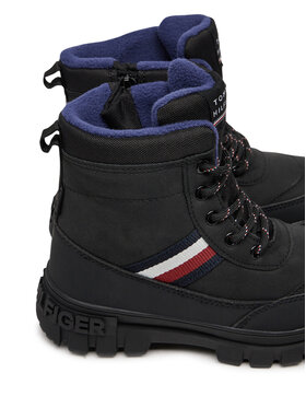 Tommy Hilfiger Planinarske Cipele Stripes Fur Boot T3X5-33713-1487 M Crna