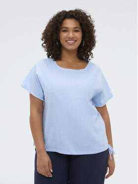 Fiorella Rubino Fiorella Rubino Bluzka 2006L000662N004 Turkusowy Regular Fit