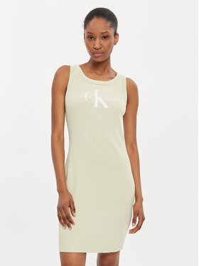Calvin Klein Jeans Calvin Klein Jeans Nyári ruha Archival Monologo J20J223069 Zöld Slim Fit