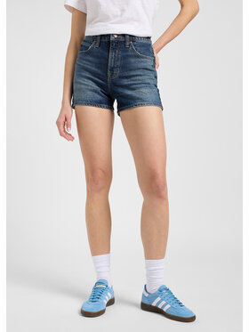 Lee Lee Szorty jeansowe CAROL SHORT Granatowy Regular Fit