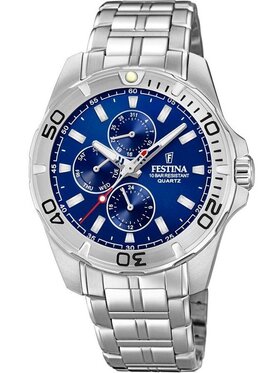 Festina Festina Zegarek F20445/2 Srebrny
