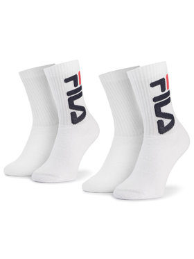 Fila Fila 2er-Set hohe Unisex-Socken F9598 Weiß