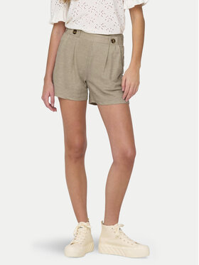 JDY Шорти з тканини Birdie Geggo 15320995 Бежевий Regular Fit