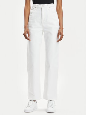 Tommy Jeans Tommy Jeans Jeans hlače Julie DW0DW17612 Bela Straight Fit