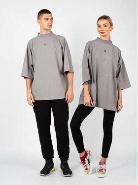 Gap Gap T-Shirt 719614 TMVQ2 Γκρι Oversize