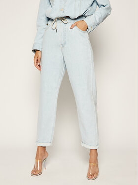 Lee Lee Jeansy Elasticated Mom L30MGGQB 112106522 Błękitny Regular Fit