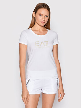EA7 Emporio Armani EA7 Emporio Armani T-Shirt 8NTT63 TJ12Z 0101 Biały Regular Fit