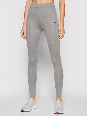 4F 4F Legginsy H4L21-LEG010 Szary Slim Fit