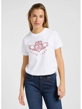 Lee Lee T-shirt SMALL GRAPHIC TEE 1 Bianco Regular Fit