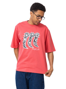 Mercur Mercur T-Shirt Spike Czerwony Comfortable Fit