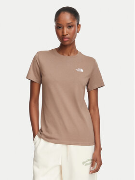 The North Face The North Face Póló Evolution Simple Dome Slm NF0A8FX7 Világosbarna Regular Fit