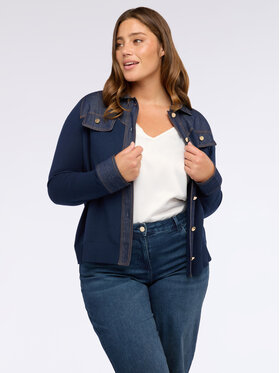 Fiorella Rubino Fiorella Rubino Cardigan M649L008023N034 Blu A-Line Fit