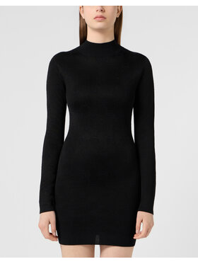 PHILIPP PLEIN PHILIPP PLEIN Úpletové šaty 31381 Čierna Regular Fit