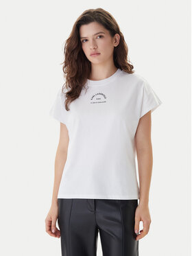 KARL LAGERFELD KARL LAGERFELD T-Shirt B1W17032 Biały Relaxed Fit