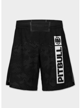 PITBULL PITBULL Szorty sportowe HEX CAMO HILLTOP Czarny Regular Fit