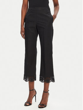 TWINSET TWINSET Riidest püksid 251TT2094 Must Straight Fit