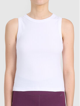 4F 4F T-Shirt 4FWMM00TSLEF299-10S Biały Active Fit