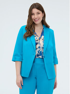 Fiorella Rubino Fiorella Rubino Marynarka Q035T000284N014 Turkusowy Slim Fit