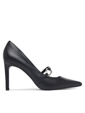 Calvin Klein Calvin Klein Pantofi cu toc subțire Ess Stiletto 90 Hdw Lth HW0HW03303 Negru