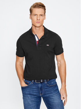 Tommy Jeans Tommy Jeans Polokošeľa DM0DM15370 Čierna Slim Fit