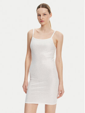 Guess Guess Rochie tricotată W5GK45 Z3MN2 Alb Regular Fit