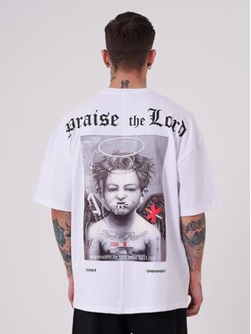 Machinist Machinist T-Shirt Koszulka Z Krótkim Rękawem Oversize Czarna Machinist Bad Angels S Biały Oversize