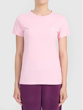 4F 4F T-Shirt 4FWMM00TTSHF3306-56S Różowy Authentic Slim Fit