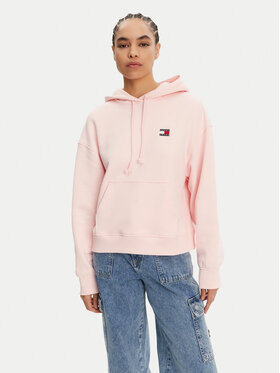 Tommy Jeans Tommy Jeans Pluus Badge DW0DW19414 Roosa Boxy Fit
