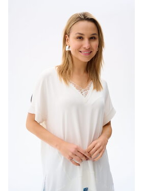 blue shadow blue shadow Bluzka Rosie Écru Standard Fit