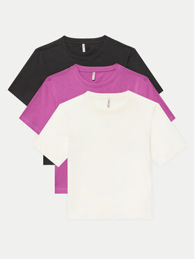 Kids ONLY Kids ONLY 3er-Set T-Shirts Rex 15350718 Bunt Regular Fit