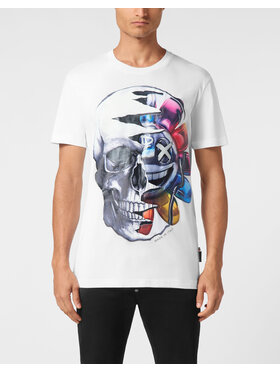 PHILIPP PLEIN PHILIPP PLEIN T-Shirt 22229 Biały Regular Fit