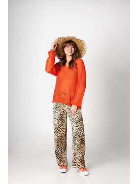 YOU by Tokarska YOU by Tokarska Sweter gili Pomarańczowy Regular Fit