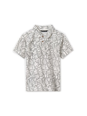 Mayoral Mayoral Тениска с яка и копчета 6130 Сив Regular Fit