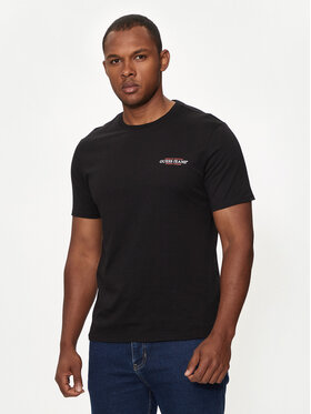 Guess Jeans Guess Jeans T-shirt M4YI55 K8HM0 Crna Slim Fit