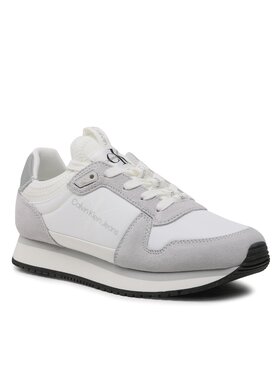 Calvin Klein Calvin Klein Sneakersy Runner Sock Laceup R YW0YW01238 Bílá