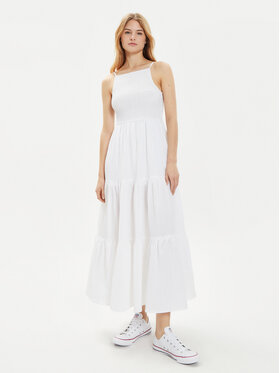Brave Soul Brave Soul Letné šaty LDRW-659MIAWH Biela Straight Fit