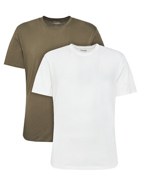 Wrangler Wrangler Σετ t-shirts 112321466 Πράσινο Regular Fit