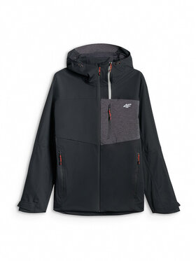 4F 4F Kurtka wielofunkcyjna TREKKING Czarny Regular Fit