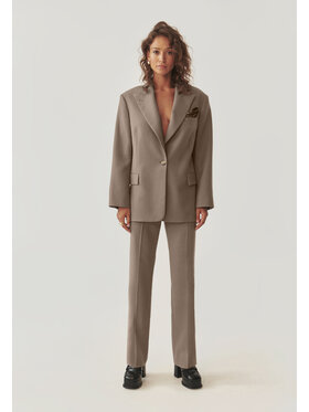 TATUUM TATUUM Bavlnené nohavice SAS Béžová Loose Fit