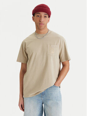 Quiksilver Quiksilver Marškinėliai Oxni EQYKT04413 Smėlio Comfort Fit