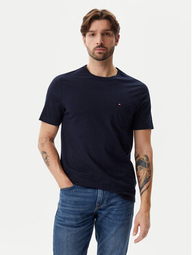 Tommy Hilfiger Tommy Hilfiger Tričko Essential MW0MW37283 Tmavomodrá Regular Fit