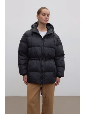 Estro Estro Dámska bunda ER00118490 Čierna Loose Fit