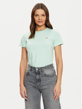 Guess Guess Тишърт W4YI10 J1314 Зелен Regular Fit