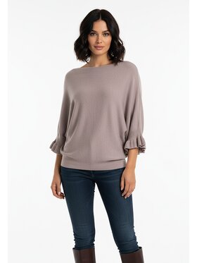 FIGL FIGL Sveter M1257 Hnedá Regular Fit