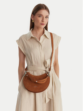 Coccinelle Coccinelle Дамска чанта QKG Coccinellesunup Suede E1 QKG 13 03 01 Кафяв