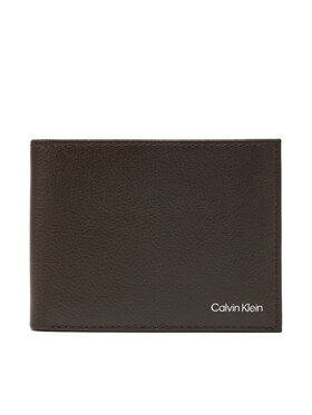 Calvin Klein Calvin Klein Liels vīriešu maks Warmth Bifold 5cc W/Coin L K50K512790 Brūns
